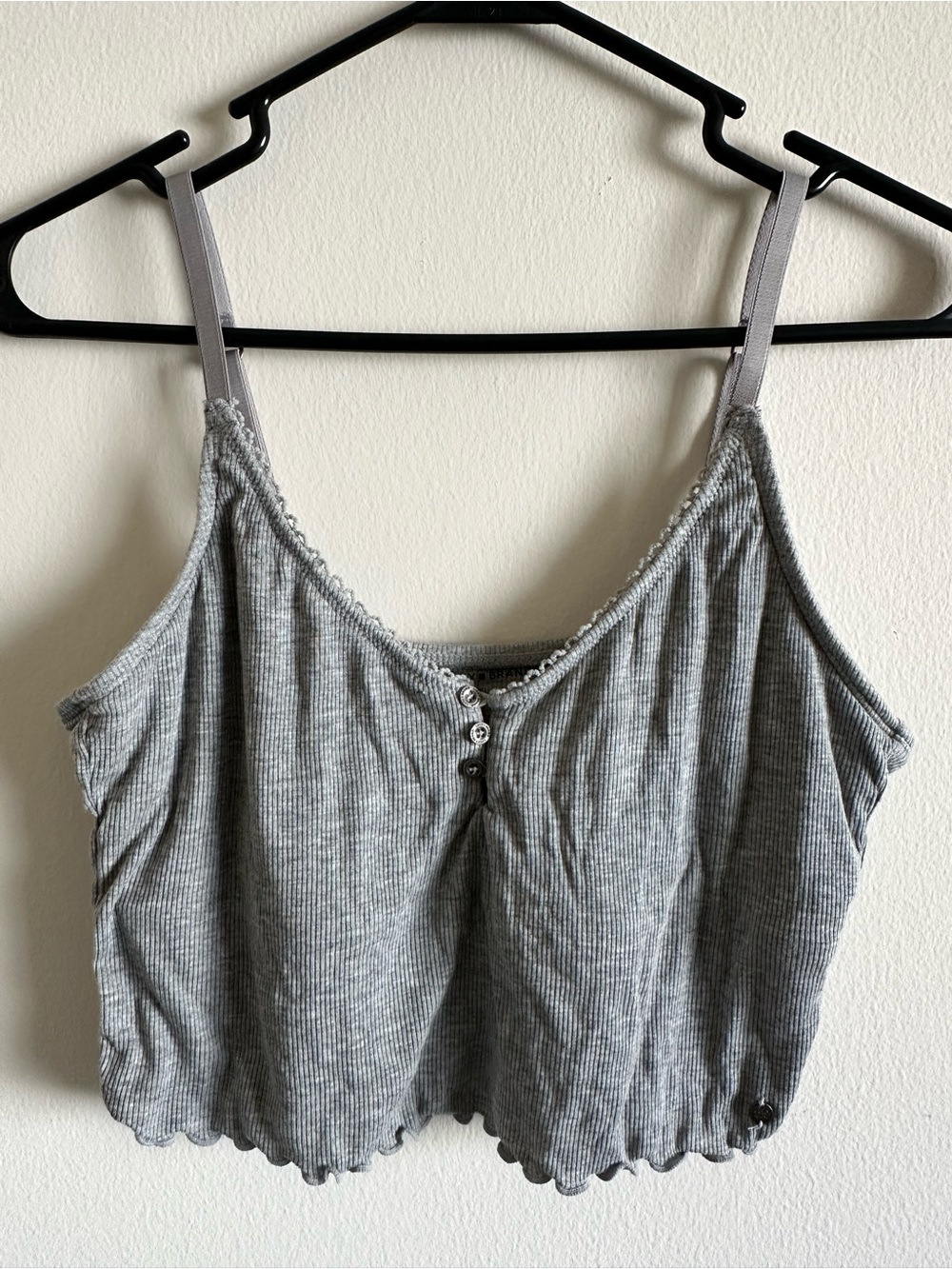 Ribbed Henley Bralette